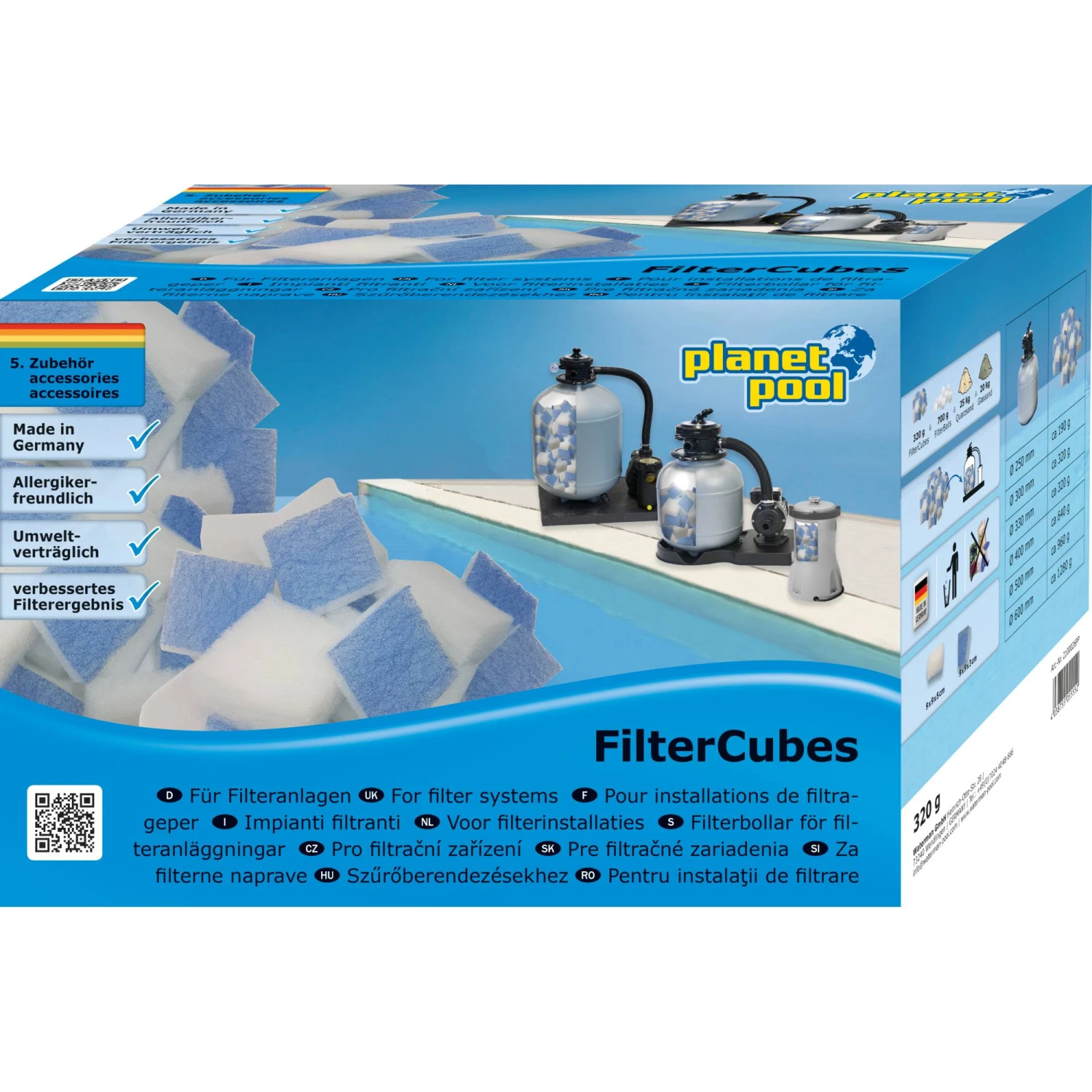 Filtercubes 320g, Planet Pool 1 Filtercubes 320g, Planet Pool