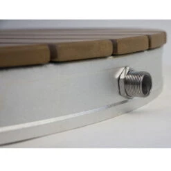 SUMMER FUN Outdoor Gartendusche "Shower UP", Runde Platte Ø 74 Cm, Mit Gartenschlauchanschluß -Watermen Verkaufe 2400059 Gartendusche 04