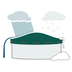 SUMMER FUN Aufblasbares Winterkissen Für Pool, Stahlwandpool, Framepool Und GFK Pool - Größe 122x122x44 Cm -Watermen Verkaufe 2510061SF Winterkissen 7