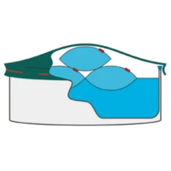 SUMMER FUN Aufblasbares Winterkissen Für Pool, Stahlwandpool, Framepool Und GFK Pool - Größe 122x122x44 Cm -Watermen Verkaufe 2510061SF Winterkissen 8