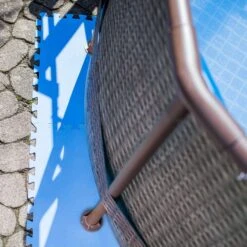 SUMMER FUN Bodenschutzmatten, Blau, 500x500x4mm (8 Stück Im Set = 2qm) -Watermen Verkaufe 2510600 Bodenschutzmatte blau Pool Bodenschutz 03