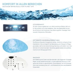 Whirlpool SPA Francisco 1000l, 184x124x75 Cm, 22 Düsen -Watermen Verkaufe 2810500 2810501 810502 Whirlpool Planet Spa Info 03