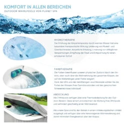 Whirlpool SPA Francisco 1000l, 184x124x75 Cm, 22 Düsen -Watermen Verkaufe 2810500 2810501 810502 Whirlpool Planet Spa Info 04