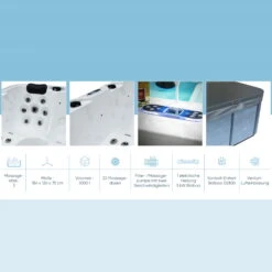 Whirlpool SPA Francisco 1000l, 184x124x75 Cm, 22 Düsen -Watermen Verkaufe 2810500 Whirlpool Planet Spa Francisco 02