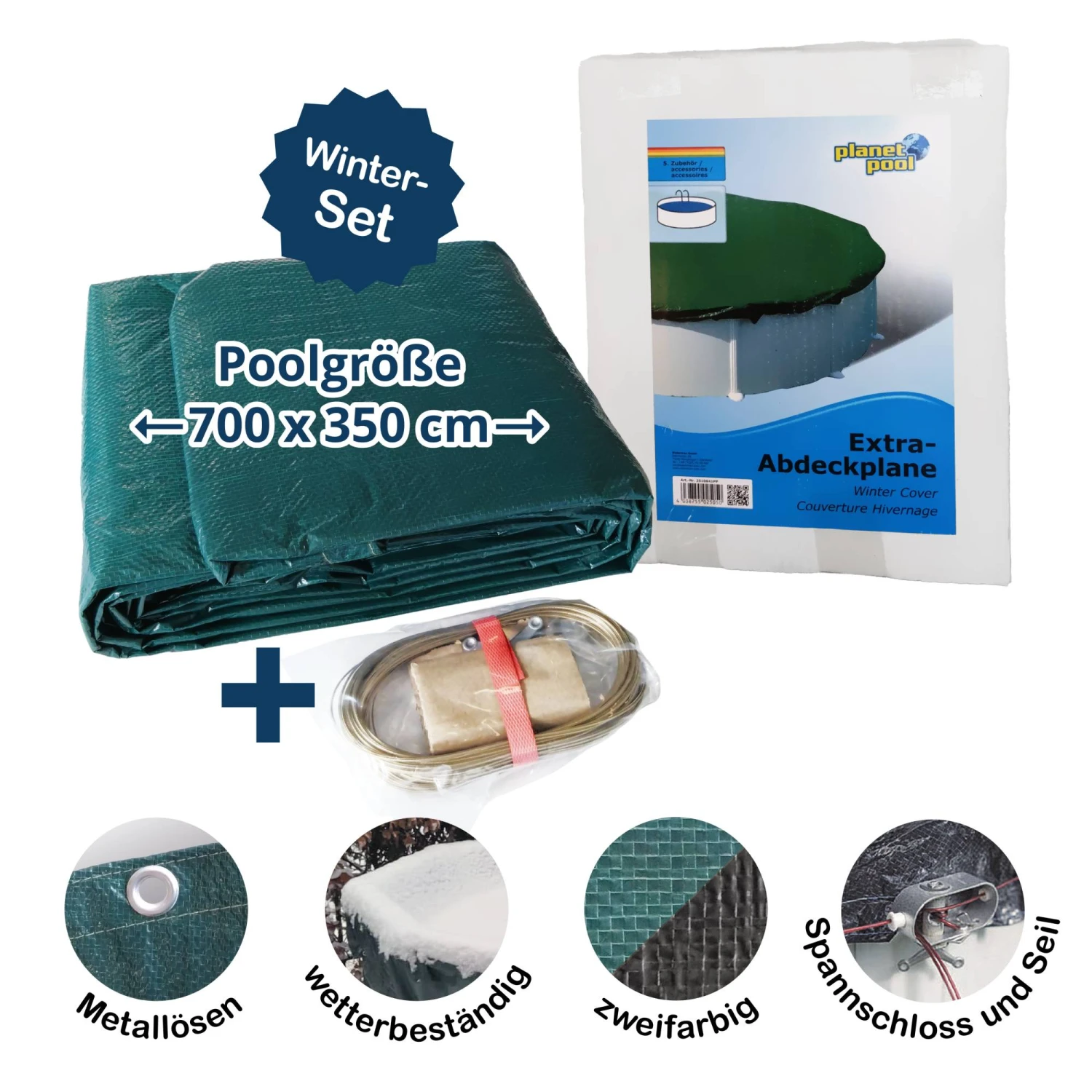 SUMMER FUN Abdeckplane Für 700x350cm Acht-/Oval Pools Und Schwimmbecken - 160 G/m² Stark Extra Winterschutz Und Ganzjahresabdeckung 1 SUMMER FUN Abdeckplane Für 700x350cm Acht-/Oval Pools Und Schwimmbecken - 160 G/m² Stark Extra Winterschutz Und Ganzjahresabdeckung