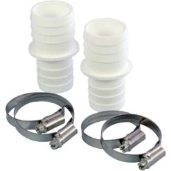 Waterman Schlauchverbinder Ø 32mm Auf 38mm, 2 Er Pack Inkl. Schlauchklemmen 2x Tüllen 38/32 Mm, + 4 Schellen -Watermen Verkaufe 509000218 Schlauchverbinder 32mm auf 38mm 04