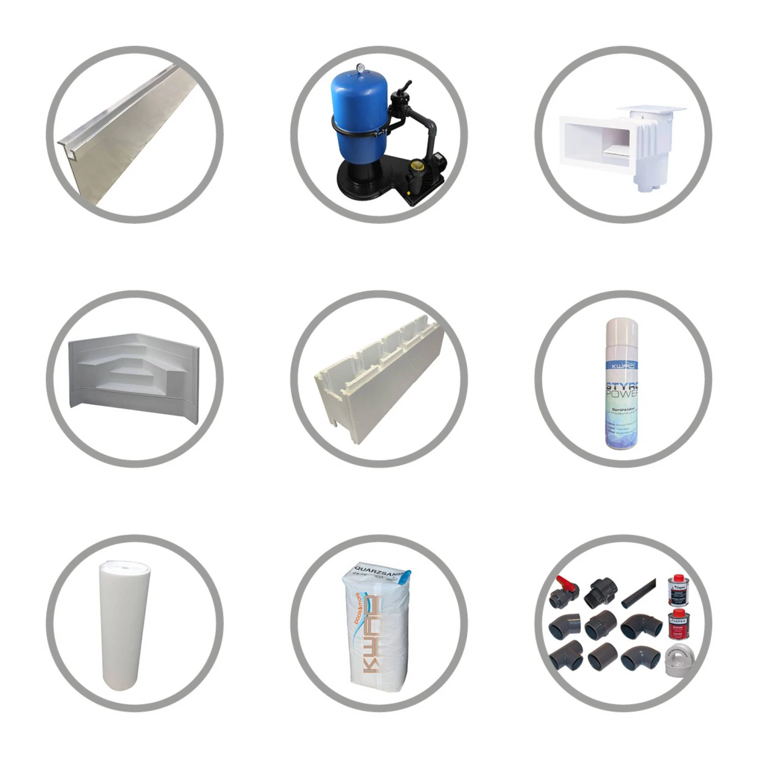 KWAD Styropor Pool De Luxe Komplettset 7,0 X 3,5 X 1,5m Mit 0,8 Mm Innenhülle Sand Inkl.Ecktreppe Rechts 4 KWAD Styropor Pool De Luxe Komplettset 7,0 X 3,5 X 1,5m Mit 0,8 Mm Innenhülle Sand Inkl.Ecktreppe Rechts – Bild 4