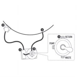 Sandfilteranlage 4 M³/h Pumpenleistung, 6-Wege-Ventil ,15kg Sand SF 128 -Watermen Verkaufe Anschluss Skizze Sandfilteranlage 7