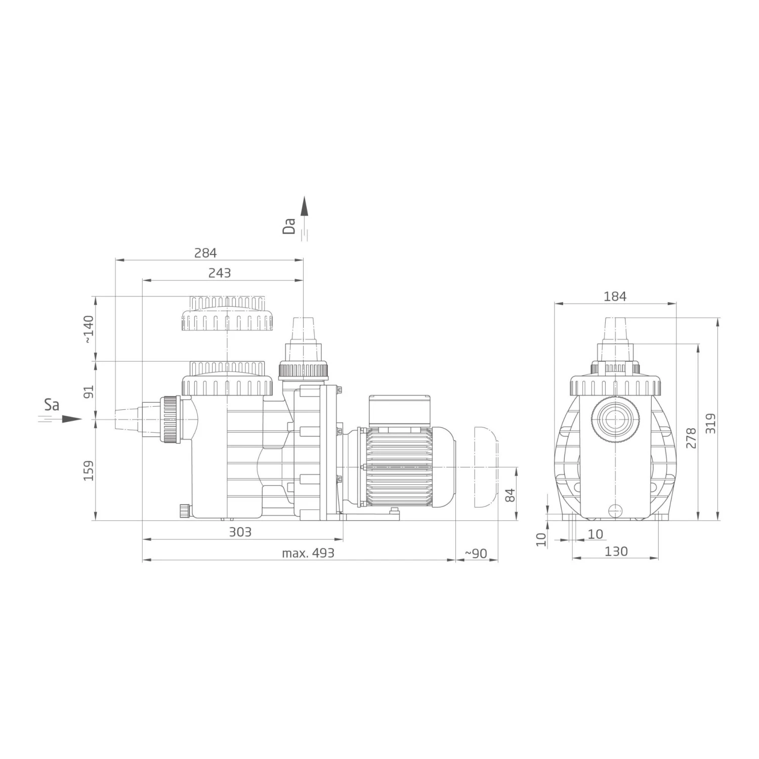 Speck Filterpumpe BADU MAGIC II/11, 11m³/h, 230 V 2 Speck Filterpumpe BADU MAGIC II/11, 11m³/h, 230 V – Bild 2