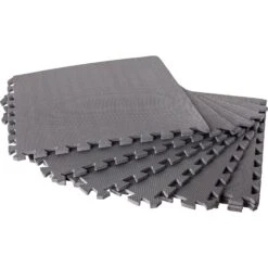 SUMMER FUN Bodenschutzmatten, Grau, 500x500x8mm (8 Stück Im Set = 2qm) -Watermen Verkaufe Bodenschutzmatte grau gruppe freisteller heissner