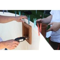 Waterman Einbauskimmer Standard Braun Inklusive Einlaufdüse -Watermen Verkaufe Einbauskimmer braun montage 1