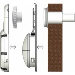 Waterman LED Beleuchtungsset Für Aufstellbecken RGB, Inkl. Fernbedienung -Watermen Verkaufe LED Beleuchtungsset fuer Einlaufduese Einbauschema