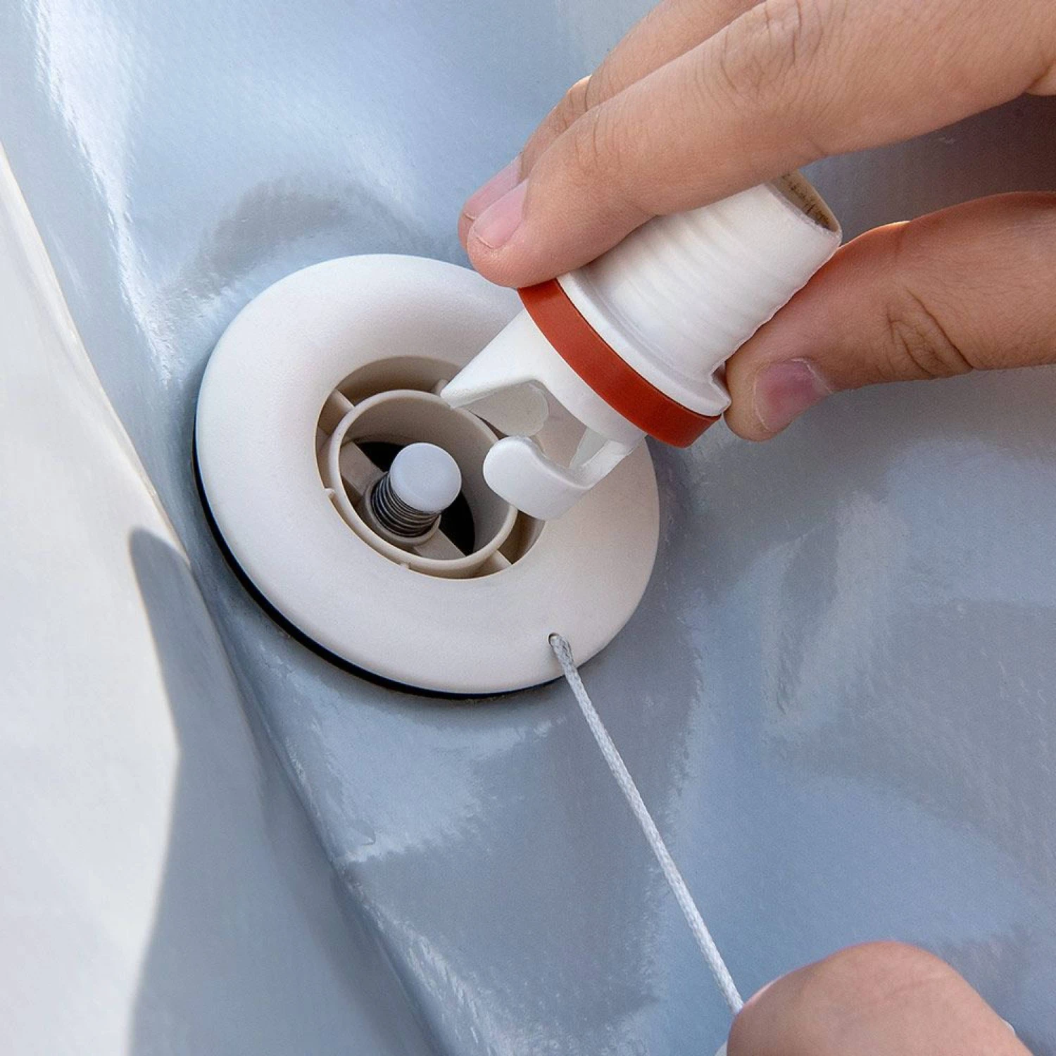 Waterman Luftkissen Poolabdeckung Aufblasbare Abdeckplane Rund Ø 3 M Grau/innen Beige Mit Ösen Und Kordelzug 3 Waterman Luftkissen Poolabdeckung Aufblasbare Abdeckplane Rund Ø 3 M Grau/innen Beige Mit Ösen Und Kordelzug – Bild 3