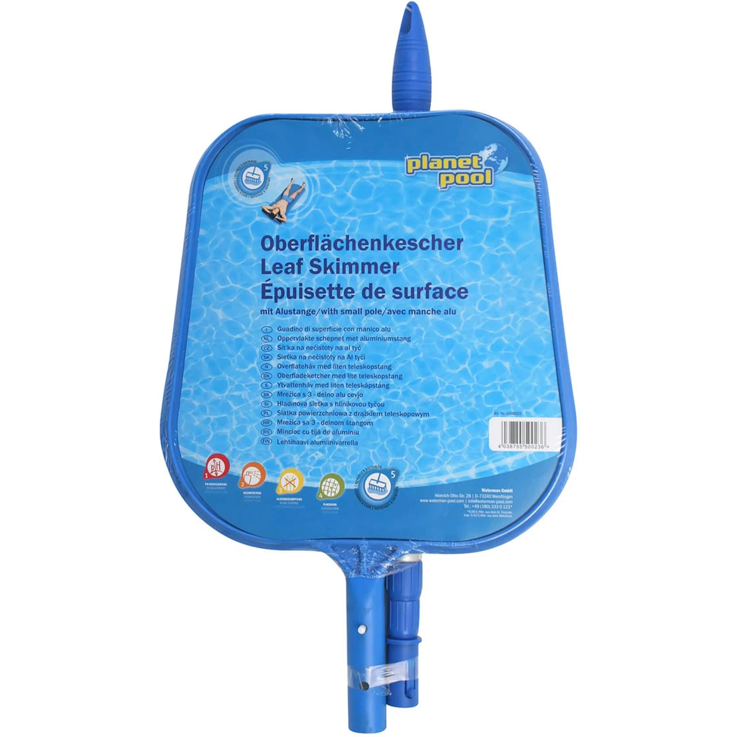 Oberflächenkescher Mit Alu-Teleskopstange (3-teilig) 1,20 M 1 Oberflächenkescher Mit Alu-Teleskopstange (3-teilig) 1,20 M