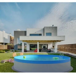 Waterman Stahlwandpool Rund 350x90 Cm, Stahl 0,3 Mm Weiß, Folie 0,2 Mm Blau, Overlap -Watermen Verkaufe Planet Pool Stahlwandpool weiss blau overlap OS 06