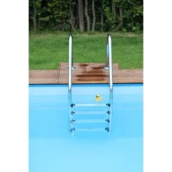 SUMMER FUN Poolleiter Edelstahl Für Tiefbecken Mit 150 Cm Höhe -Watermen Verkaufe Poolleiter Edelstahl eingebaut