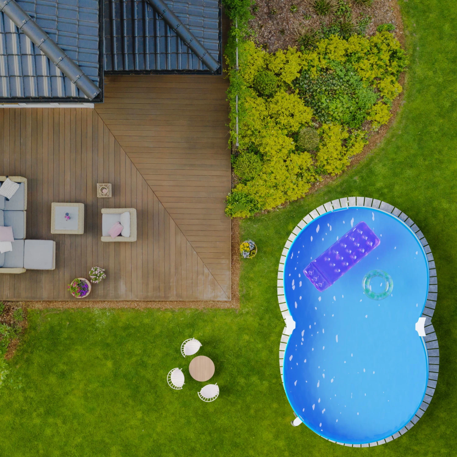 Waterman Stahlwandpool Achtform 525x320x120cm, OHNE Stahlträger, Stahl Weiß, + Folie Blau, Einhängebiese 6 Waterman Stahlwandpool Achtform 525x320x120cm, OHNE Stahlträger, Stahl Weiß, + Folie Blau, Einhängebiese – Bild 6