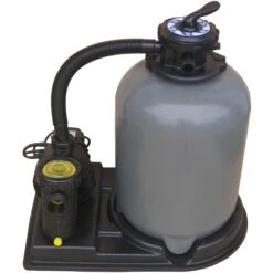 Waterman Stahlwandpool Set (10-teil) Tief Achtform Costa-Rica 725x460x150cm, Stahl 0,8mm Weiß Folie 0,6mm Bl. -Watermen Verkaufe Sandfilteranlage SF152 2