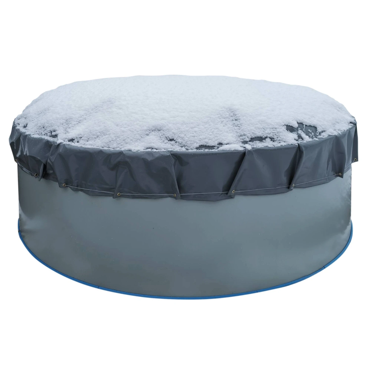 Waterman Luftkissen Poolabdeckung Aufblasbare Abdeckplane Rund Ø 4,5 M Grau/innen Beige Mit Ösen Und Kordelzug 2 Waterman Luftkissen Poolabdeckung Aufblasbare Abdeckplane Rund Ø 4,5 M Grau/innen Beige Mit Ösen Und Kordelzug – Bild 2